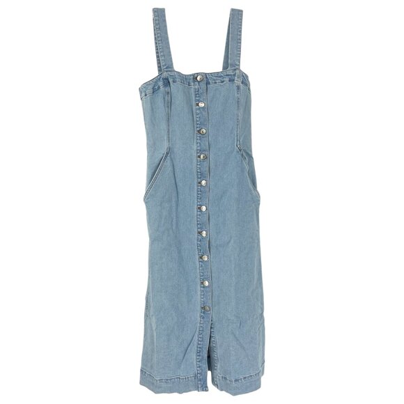 Club Monaco Button Front Denim Dress NWT Size 4 - Picture 7 of 13